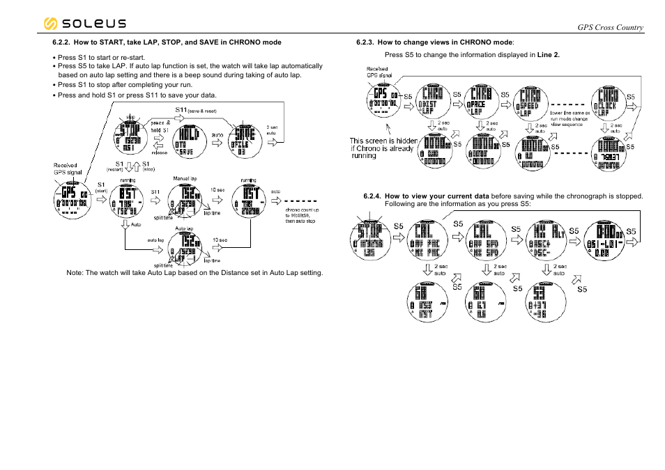 Soleus GPS Cross Country (SG005) - Manual User Manual | Page 10 / 19