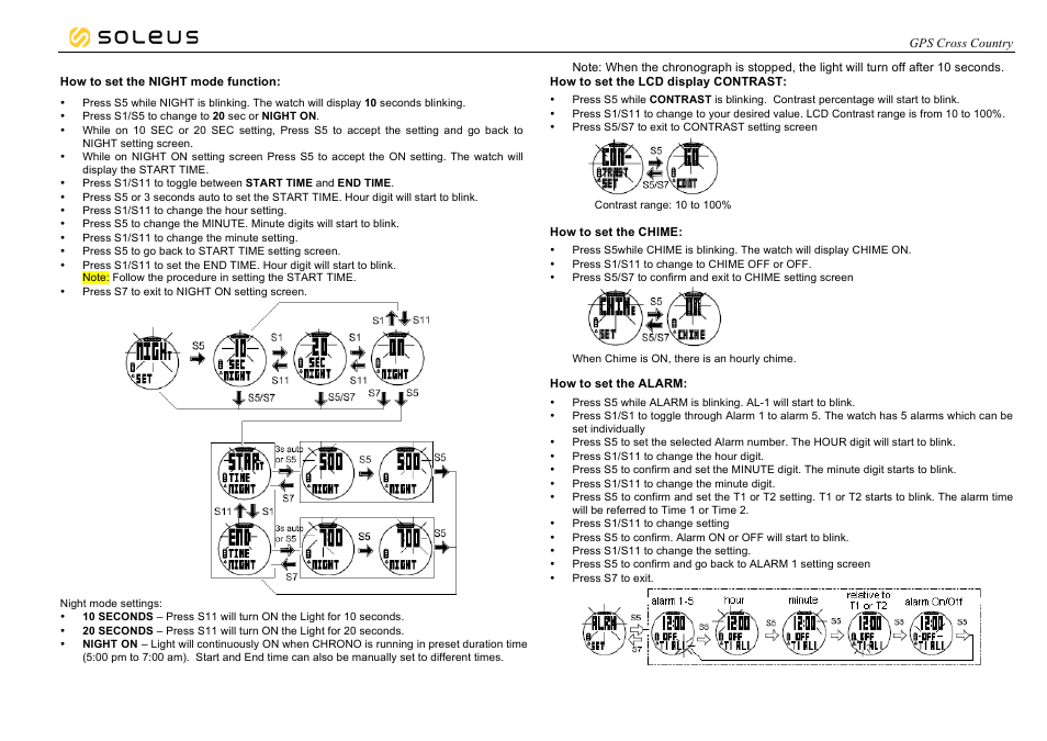 Soleus GPS Cross Country (SG005) - Manual User Manual | Page 4 / 19