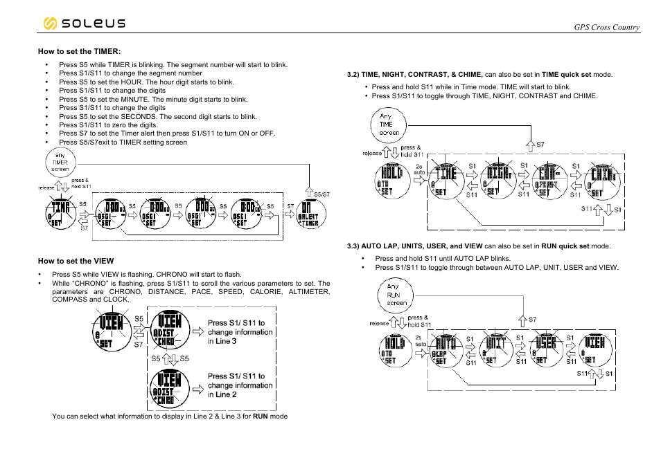 Soleus GPS Cross Country (SG005) - Manual User Manual | Page 5 / 19