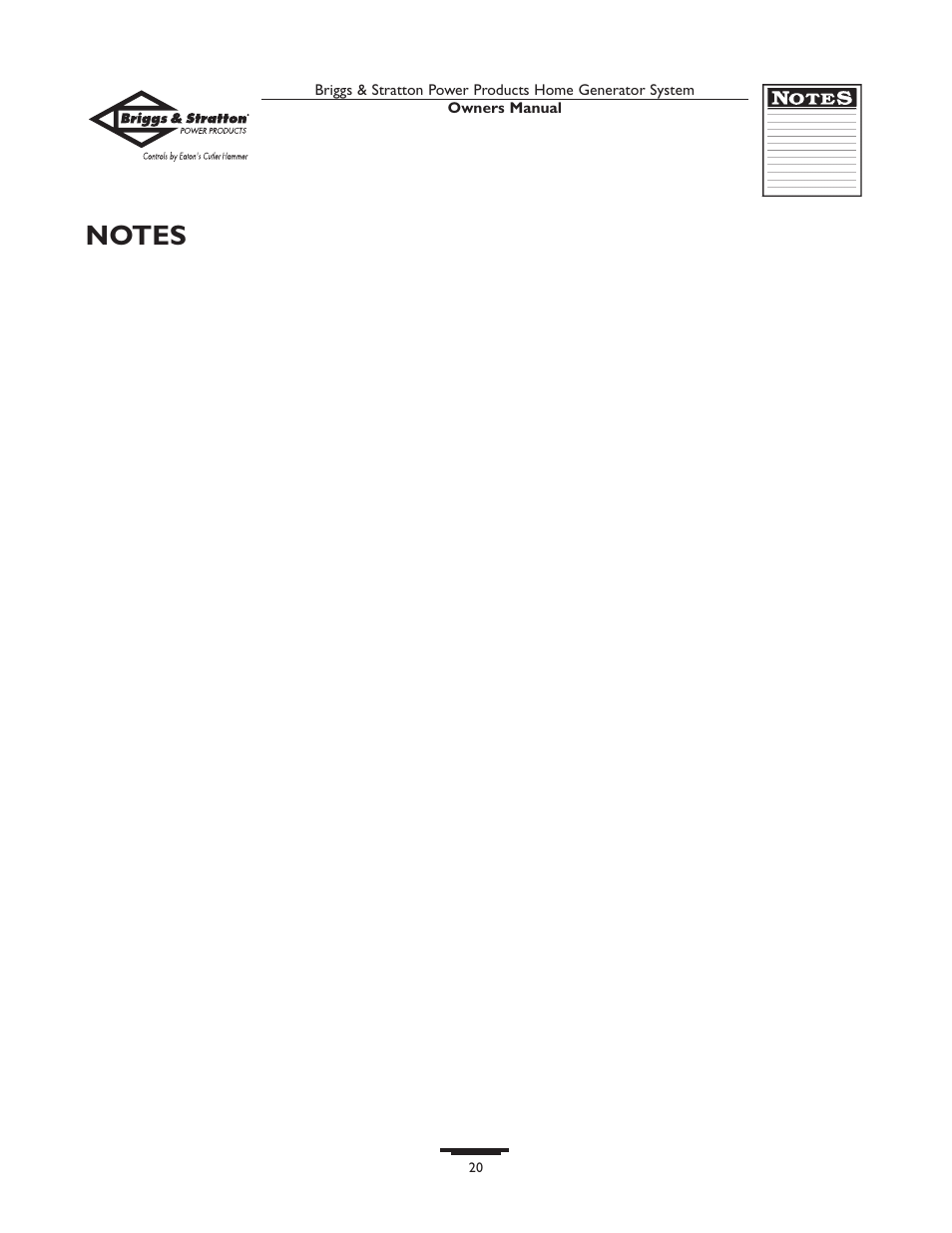 Briggs & Stratton 1679-0 User Manual | Page 20 / 72