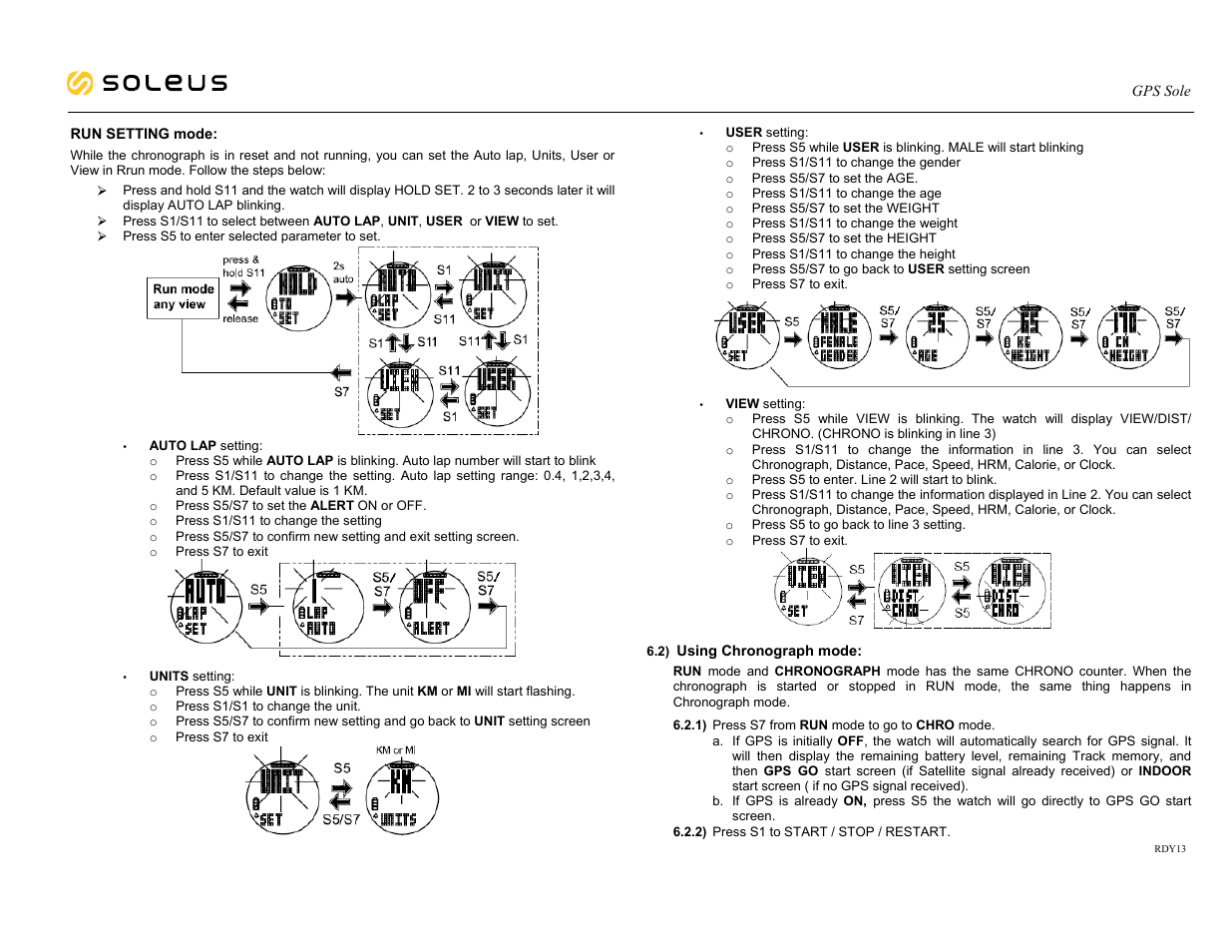 Soleus GPS Sole (SG007) - Manual User Manual | Page 5 / 15