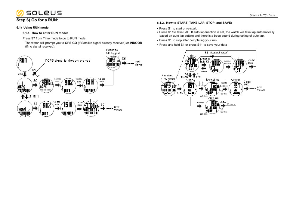 Step 6) go for a run | Soleus GPS Pulse (SG008) - Manual User Manual | Page 9 / 18