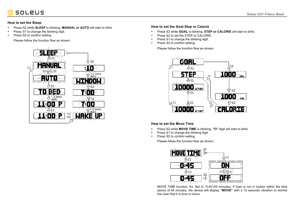 Soleus GO! Fitness Band (SF002) - Manual User Manual | Page 7 / 8