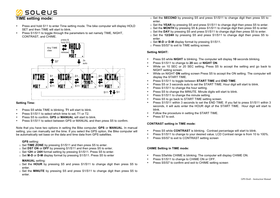 Soleus GPS Draft (SG200) - Manual User Manual | Page 6 / 11