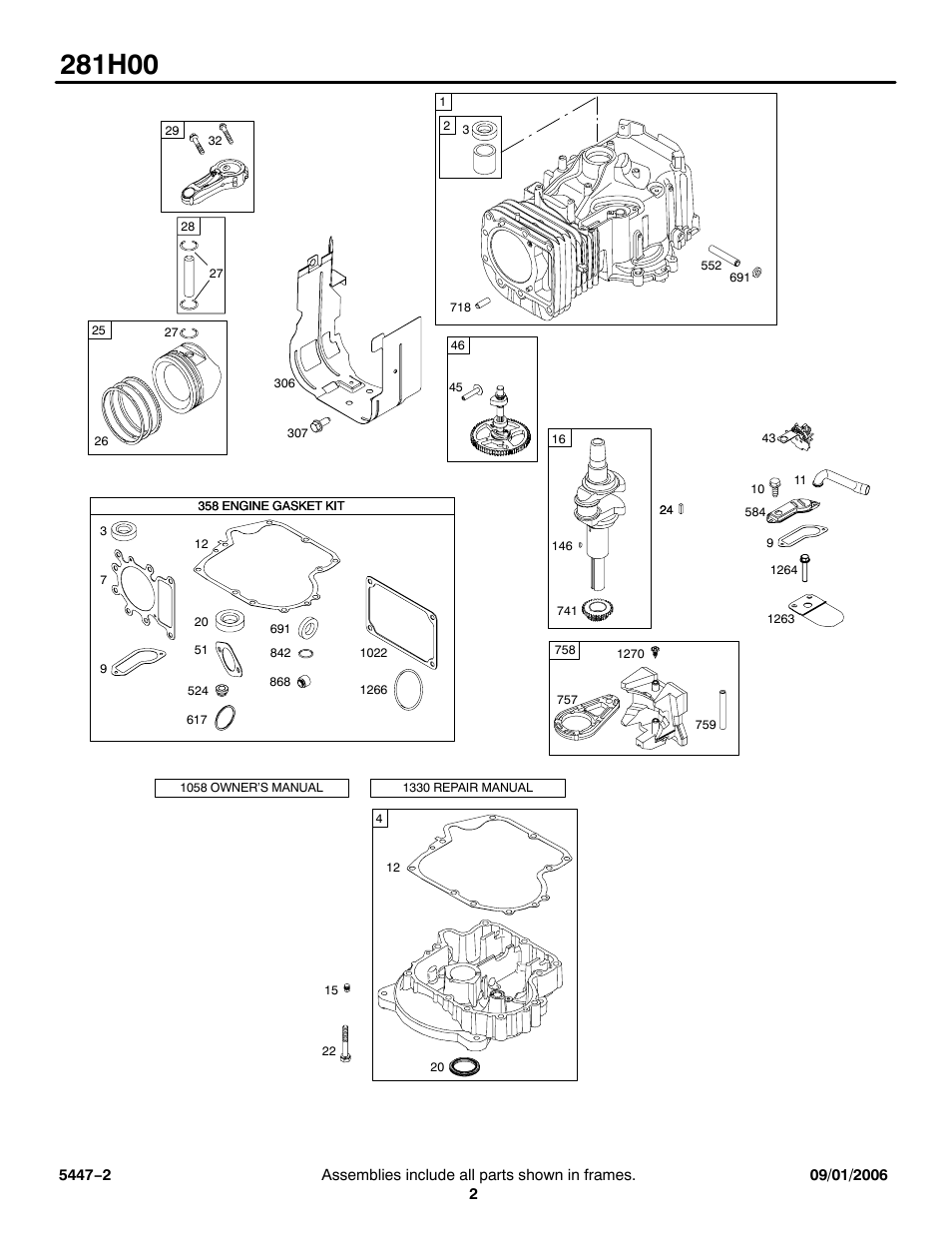 Briggs & Stratton 281H00 User Manual | Page 2 / 10