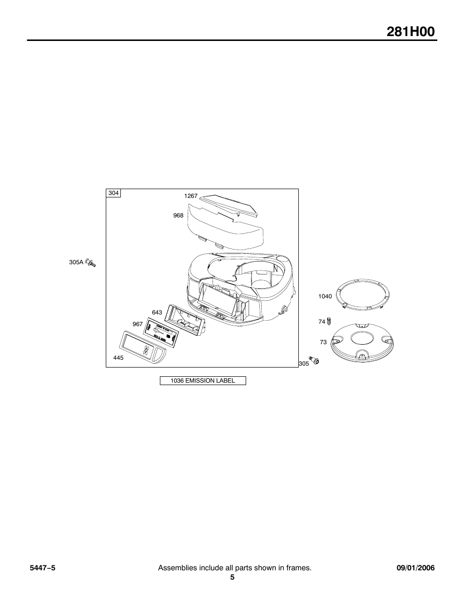 Briggs & Stratton 281H00 User Manual | Page 5 / 10