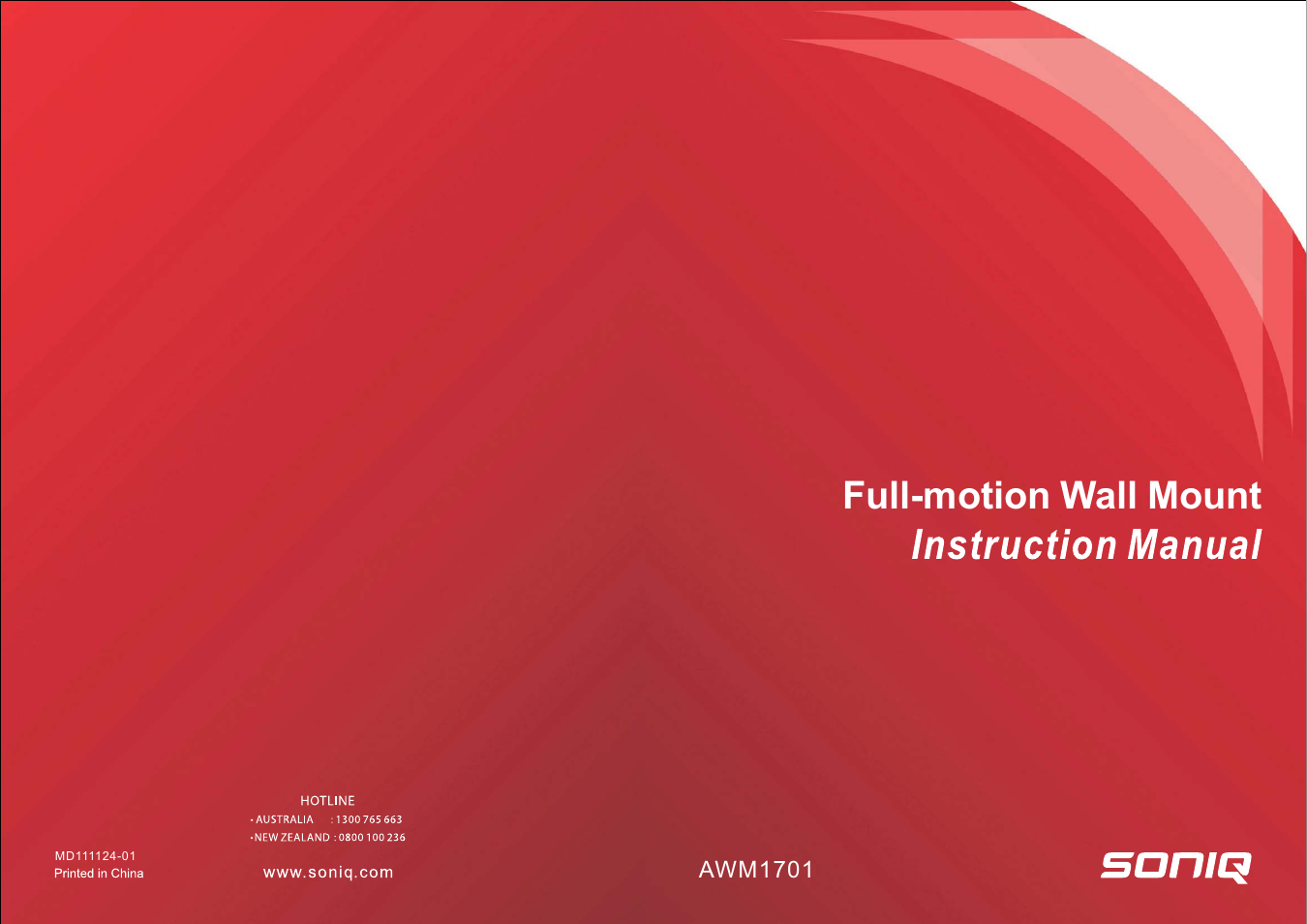 SONIQ AWM1701 User Manual | 6 pages