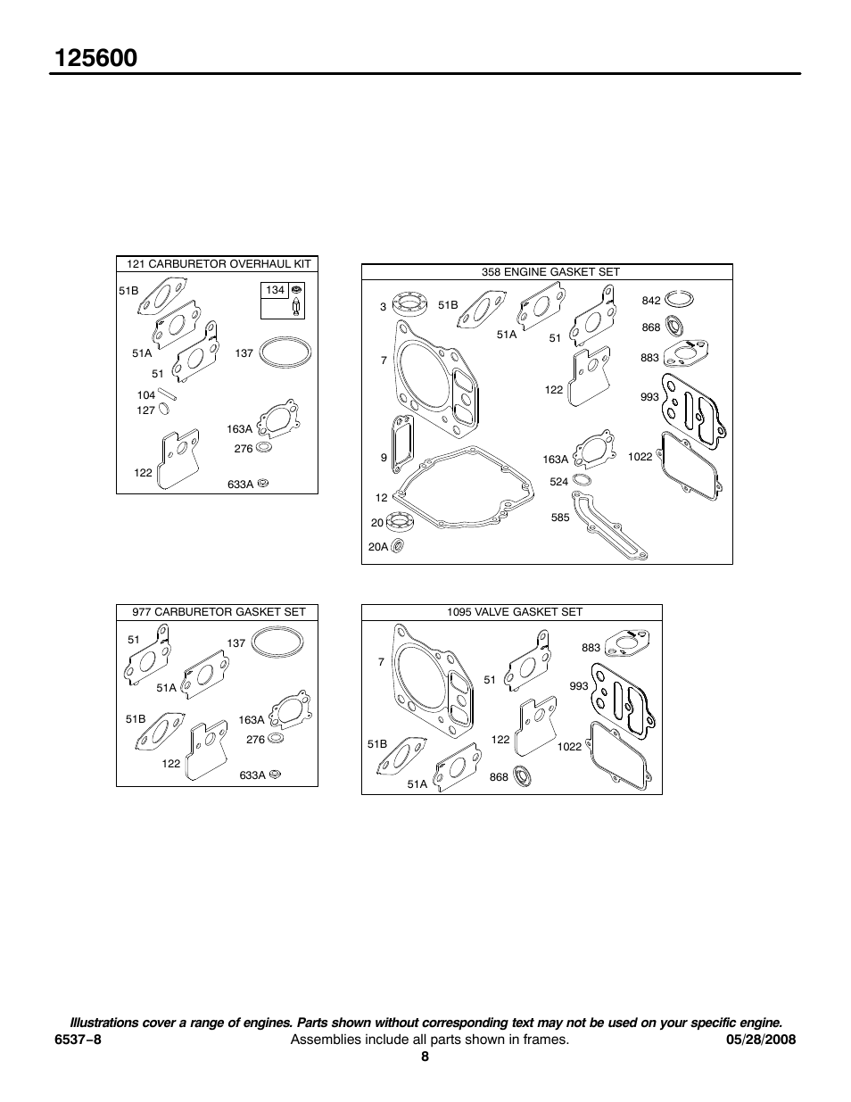 Briggs & Stratton 125600 User Manual | Page 8 / 13