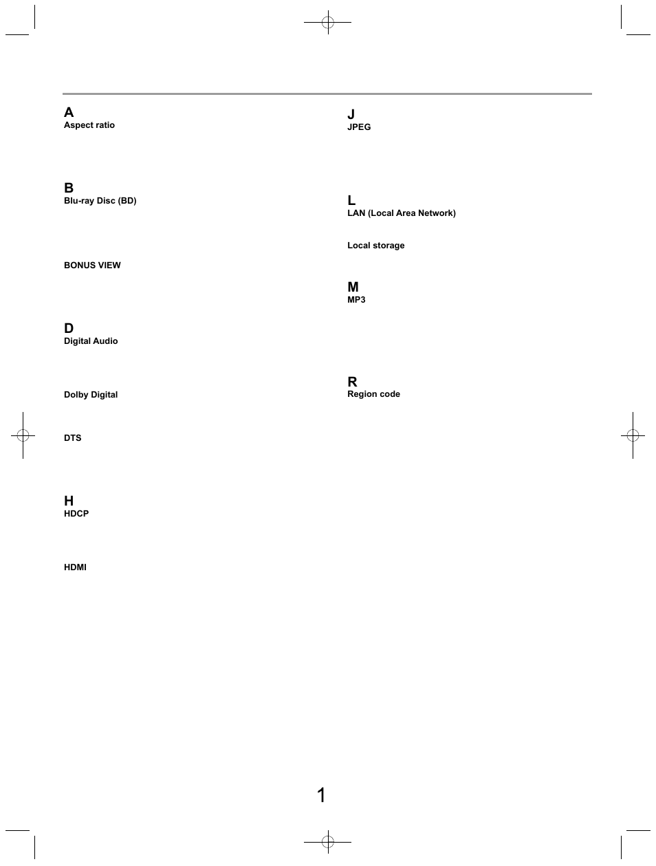 Glossary | SONIQ B100 User Manual | Page 18 / 20