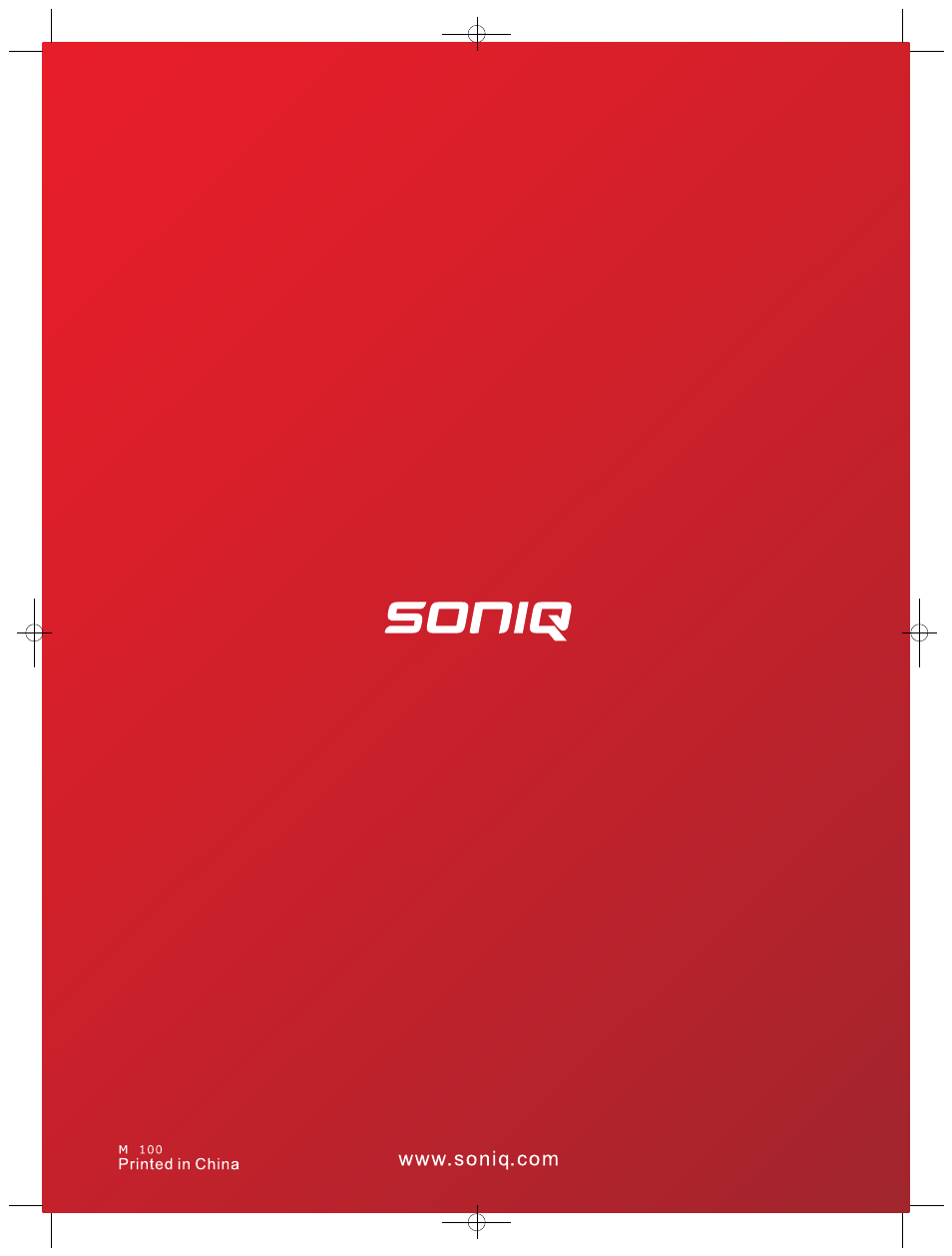 SONIQ B100 User Manual | Page 20 / 20