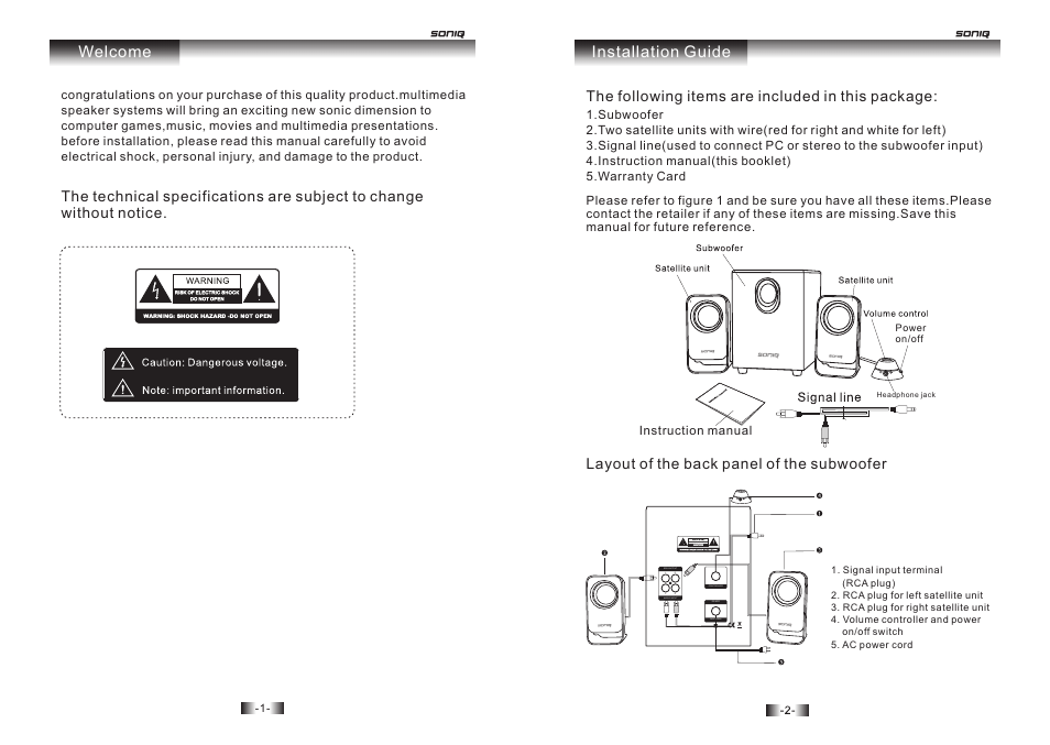 SONIQ CSA30 User Manual | Page 2 / 3