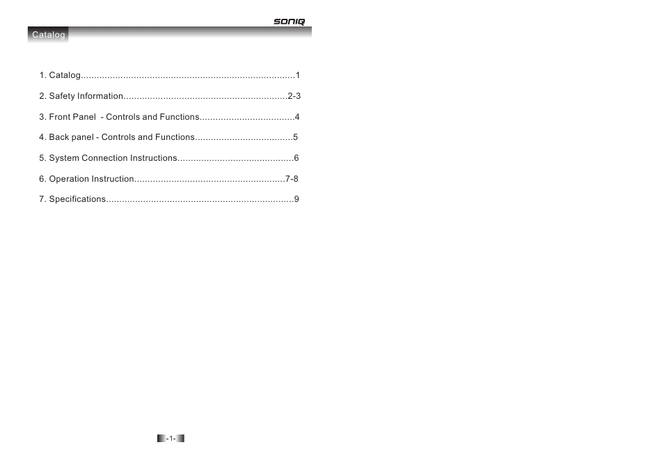 SONIQ CSA32 User Manual | Page 2 / 6