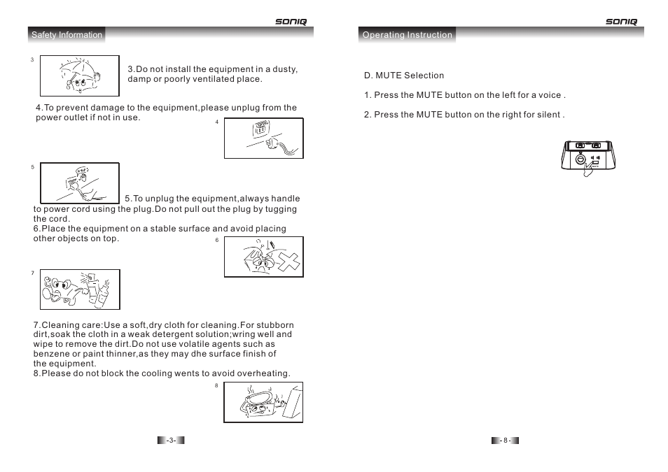 SONIQ CSA32 User Manual | Page 4 / 6