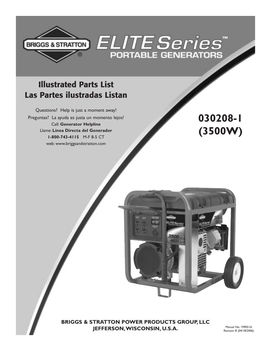 Briggs & Stratton 030208-1 User Manual | 6 pages