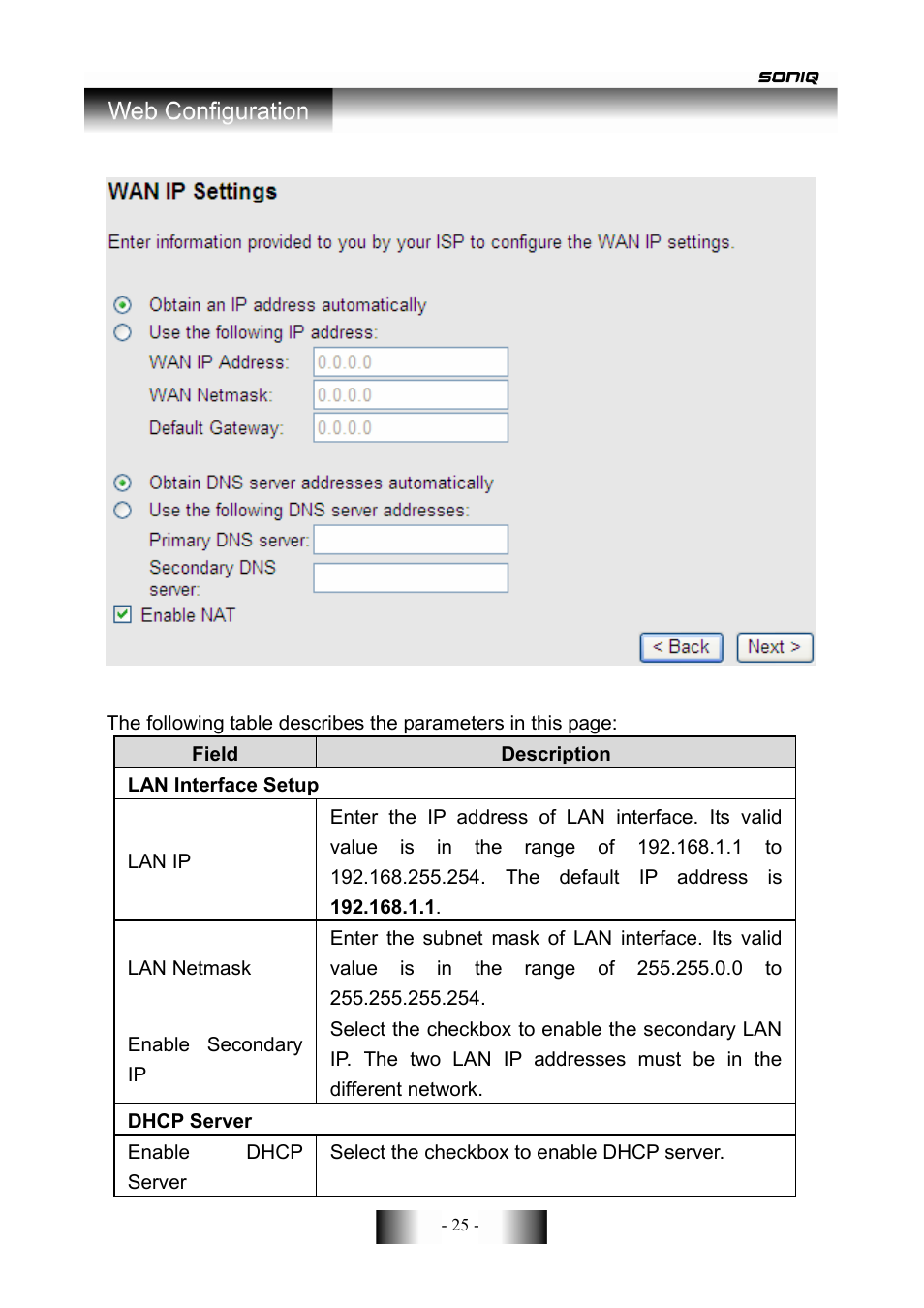 SONIQ CWR150NS User Manual | Page 26 / 90