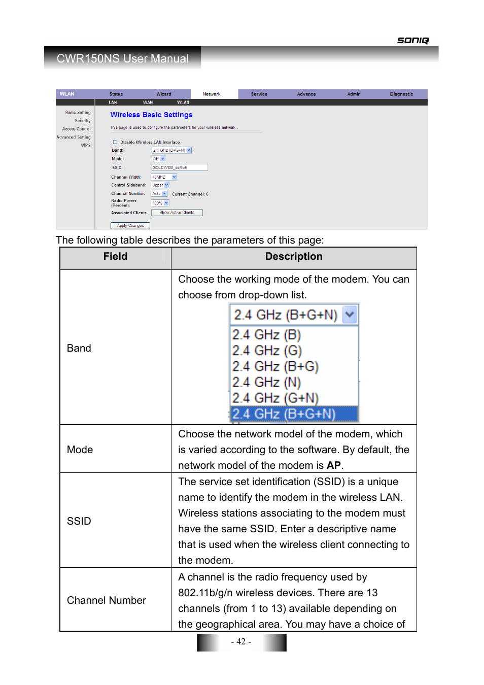 SONIQ CWR150NS User Manual | Page 43 / 90