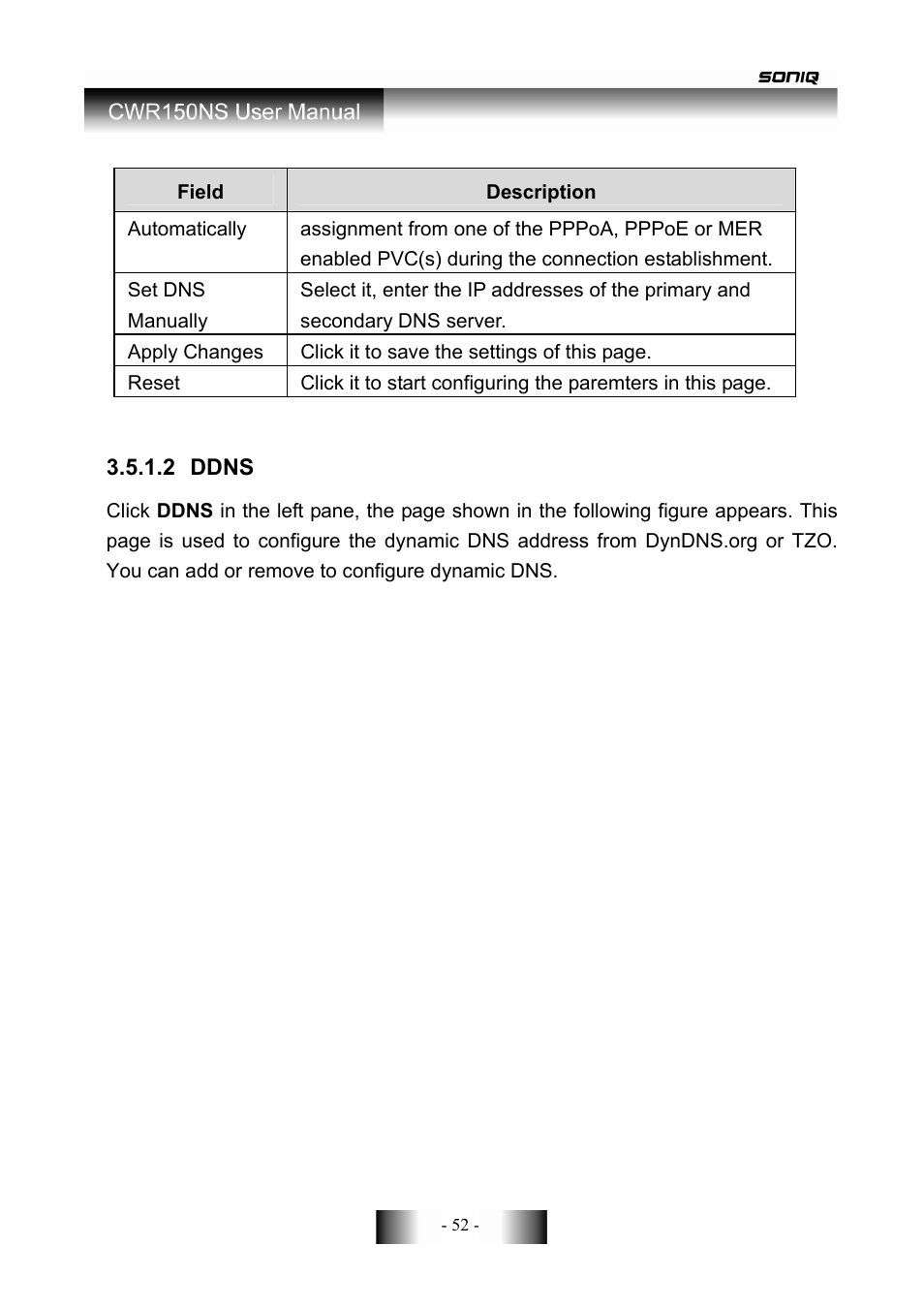 SONIQ CWR150NS User Manual | Page 53 / 90