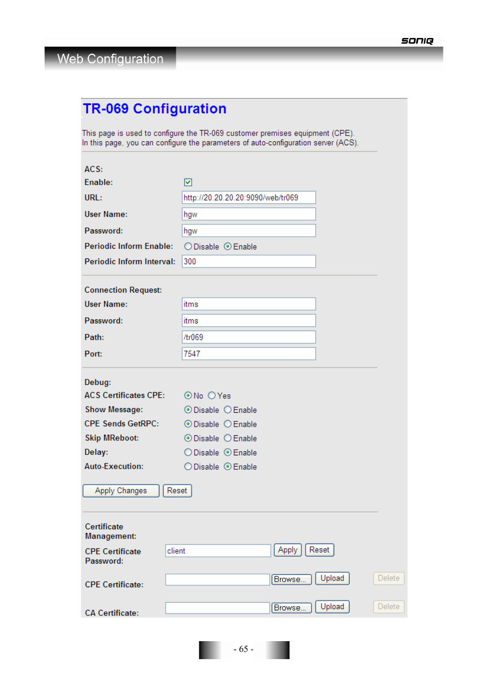 SONIQ CWR150NS User Manual | Page 66 / 90