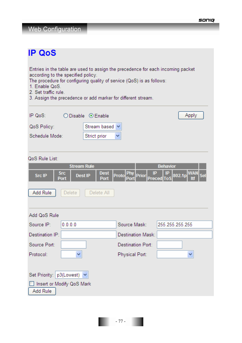 SONIQ CWR150NS User Manual | Page 78 / 90