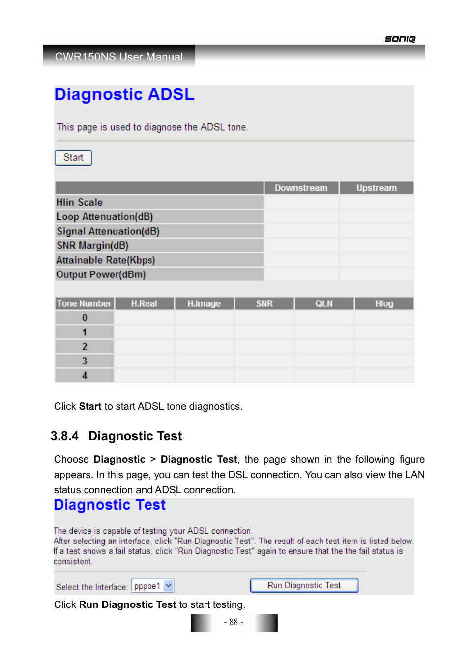 4 diagnostic test | SONIQ CWR150NS User Manual | Page 89 / 90