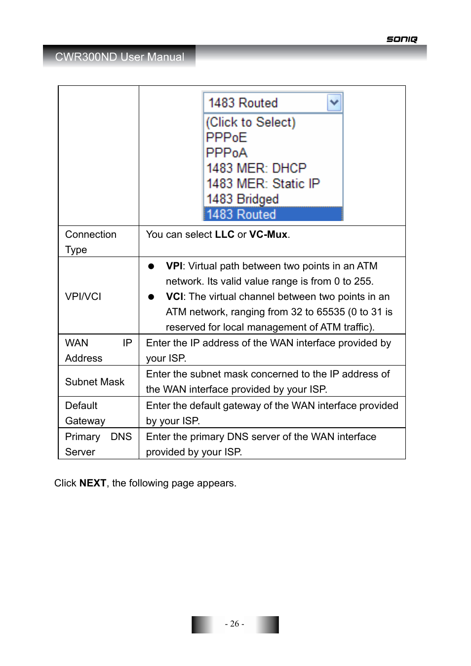 SONIQ CWR300ND User Manual | Page 28 / 101