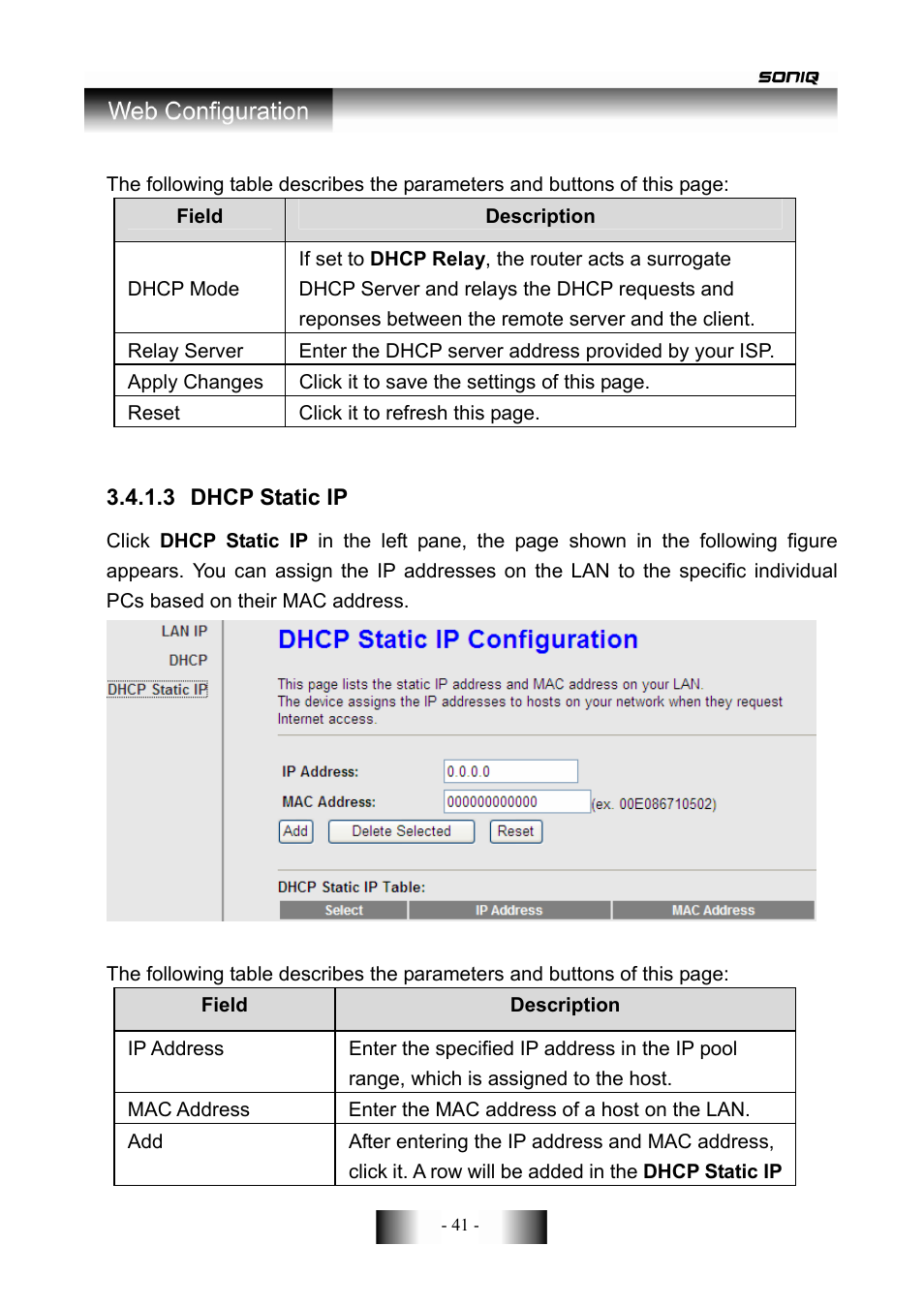 SONIQ CWR300ND User Manual | Page 43 / 101