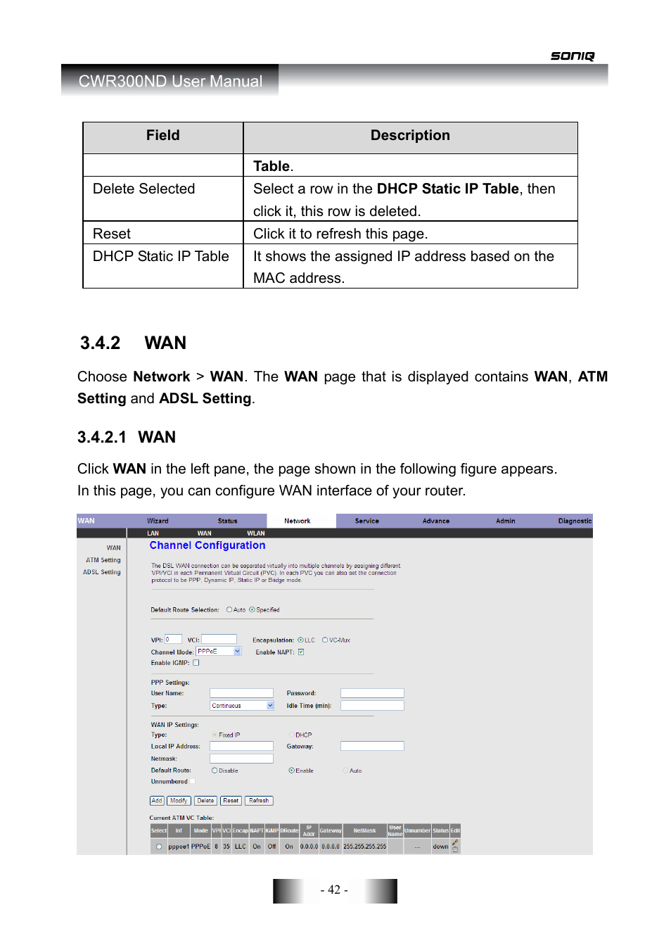 2 wan | SONIQ CWR300ND User Manual | Page 44 / 101