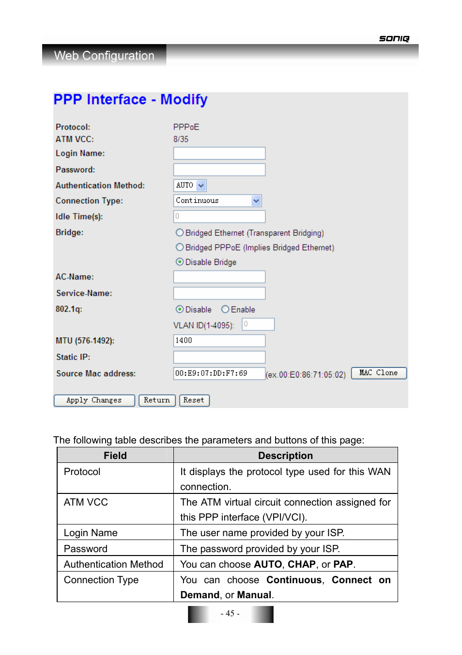 SONIQ CWR300ND User Manual | Page 47 / 101