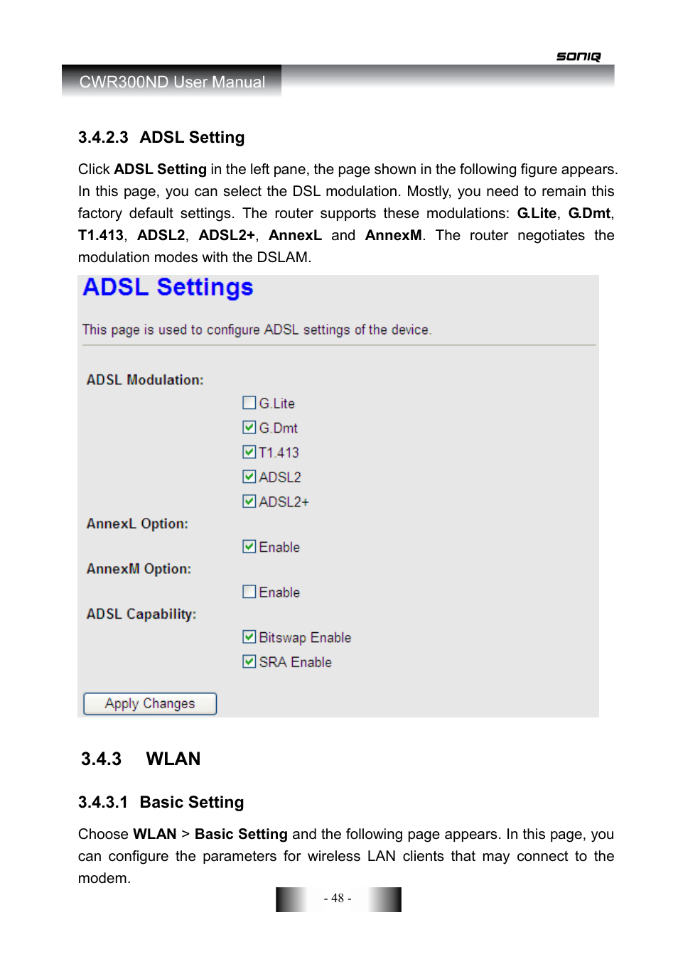 SONIQ CWR300ND User Manual | Page 50 / 101