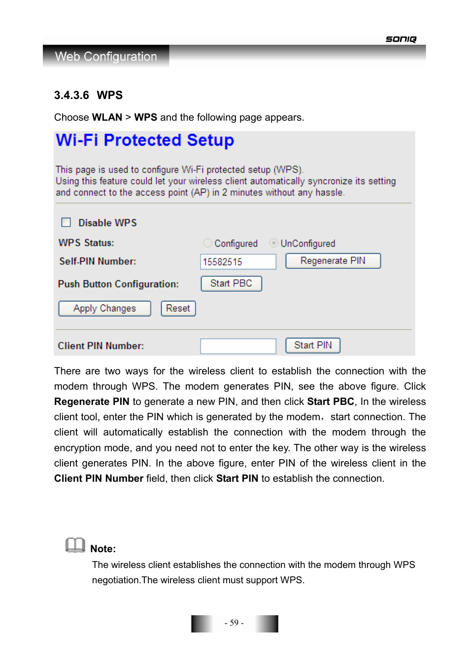 SONIQ CWR300ND User Manual | Page 61 / 101