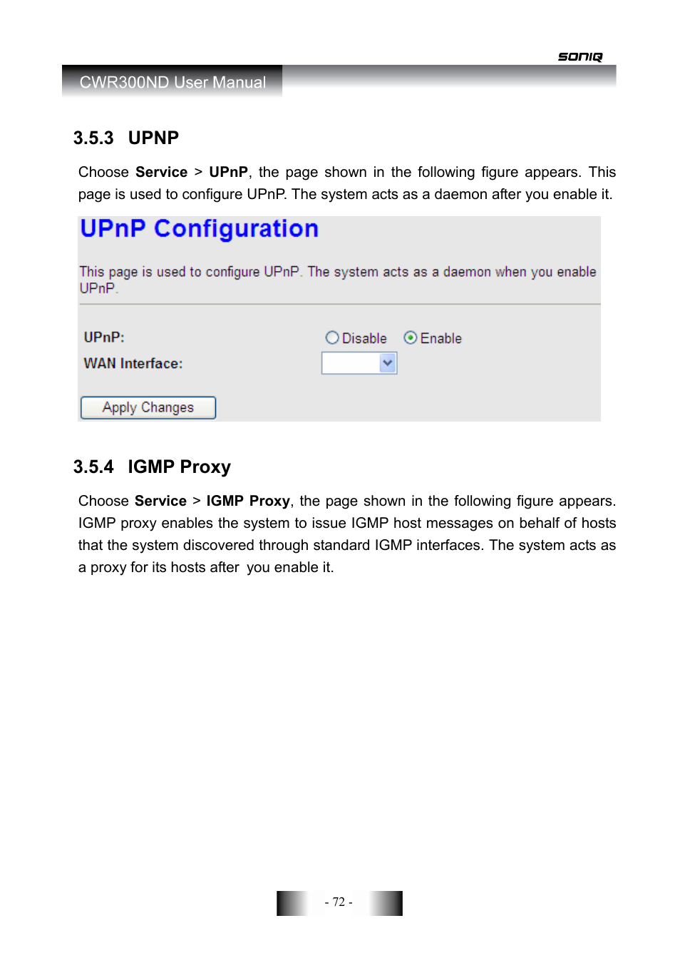 SONIQ CWR300ND User Manual | Page 74 / 101