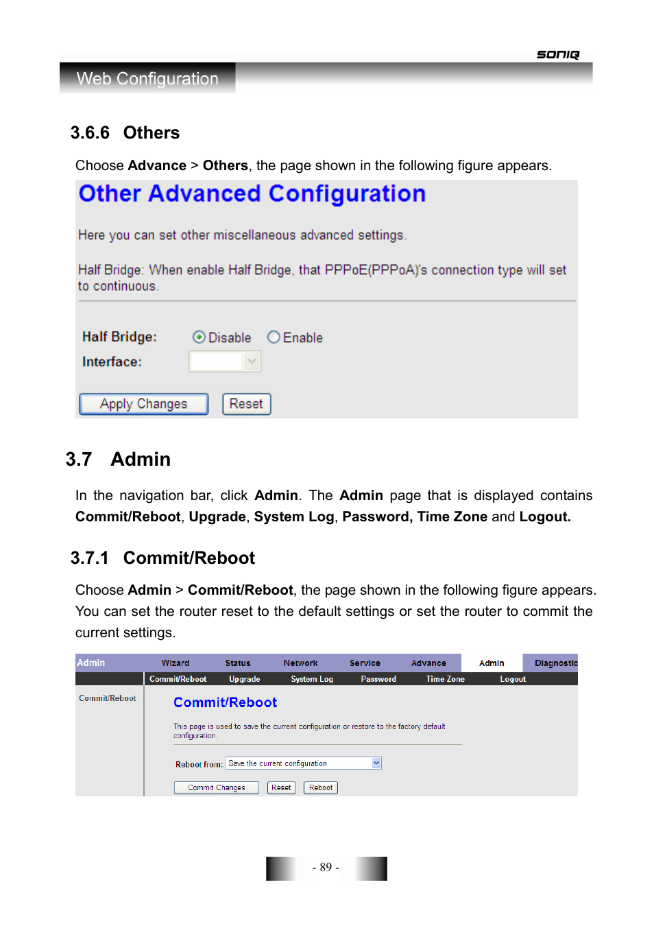 7 admin | SONIQ CWR300ND User Manual | Page 91 / 101