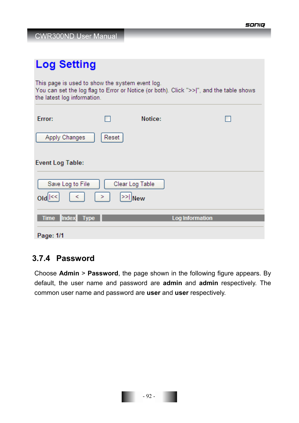 SONIQ CWR300ND User Manual | Page 94 / 101