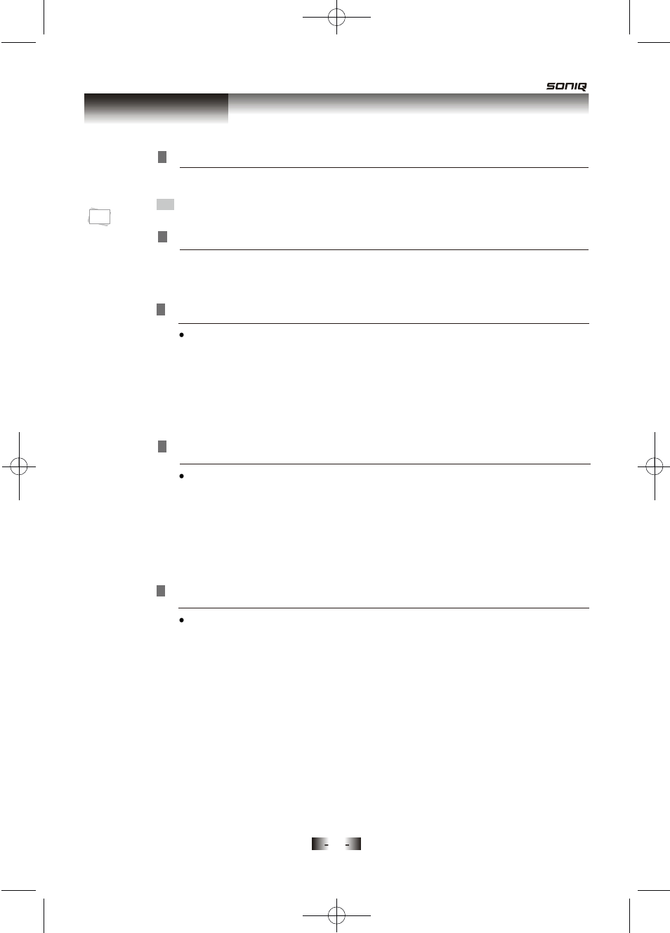 Function setting | SONIQ D100 User Manual | Page 28 / 34