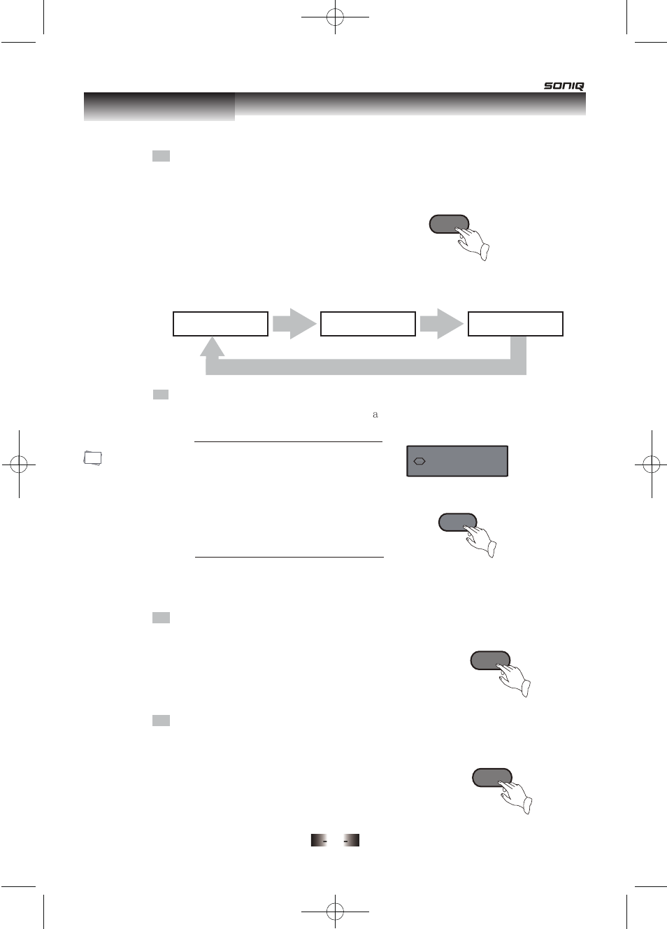页面 16, Basic operations, V-mode | Menu | SONIQ D150 User Manual | Page 17 / 36