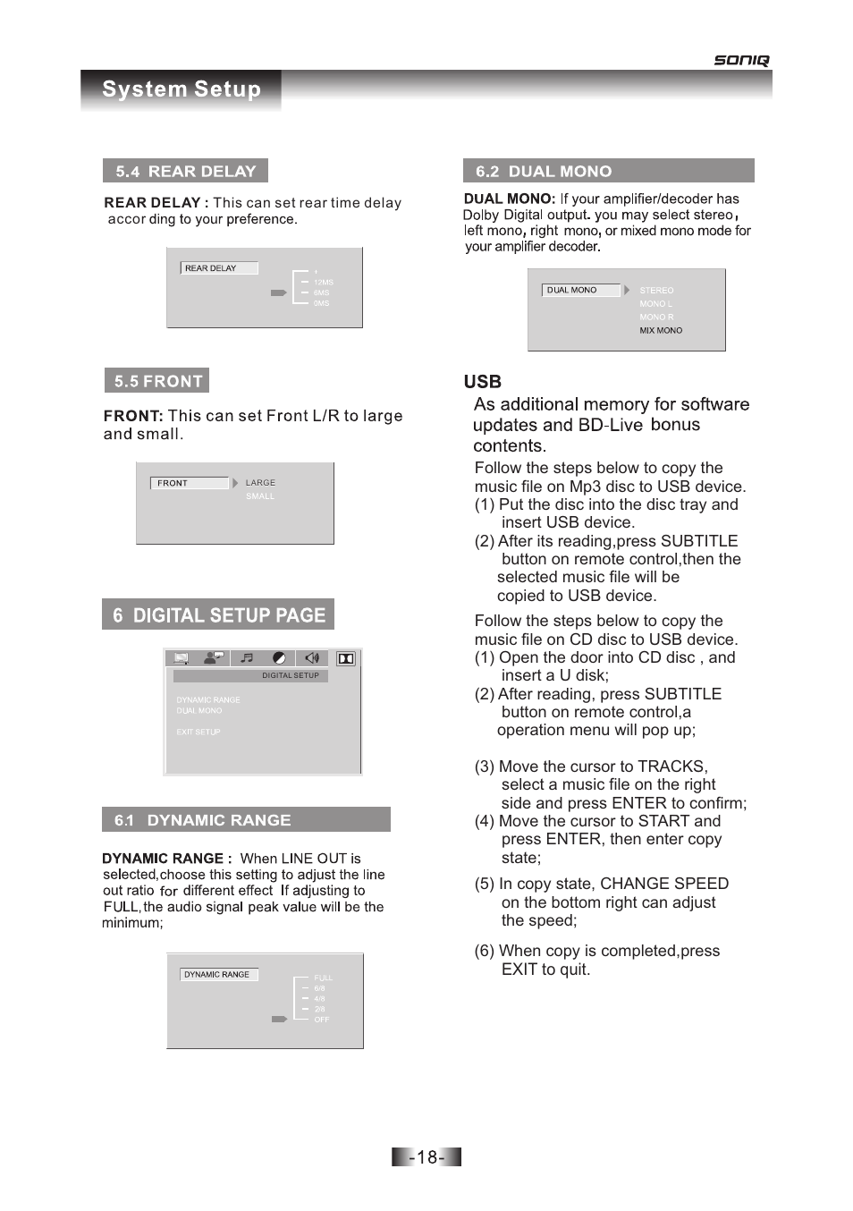 页 18 | SONIQ D301 User Manual | Page 19 / 22