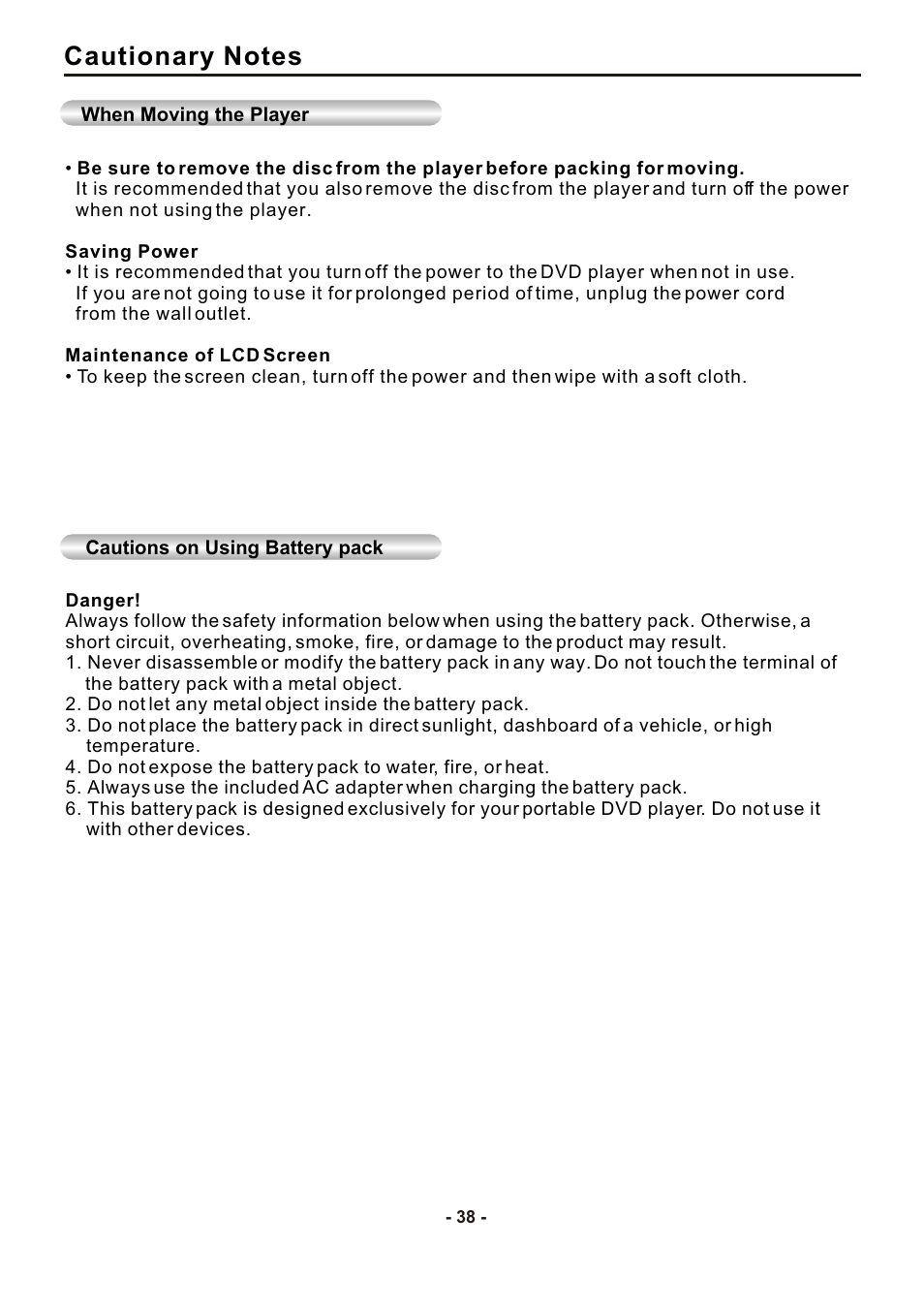 SONIQ DVP1000 User Manual | Page 39 / 41