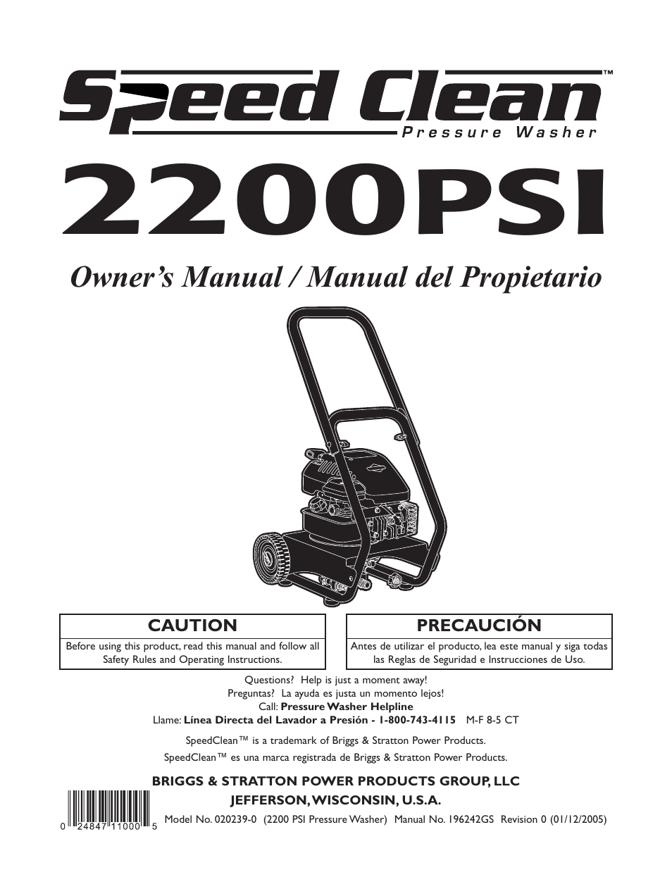 Briggs & Stratton 020239-0 User Manual | 32 pages