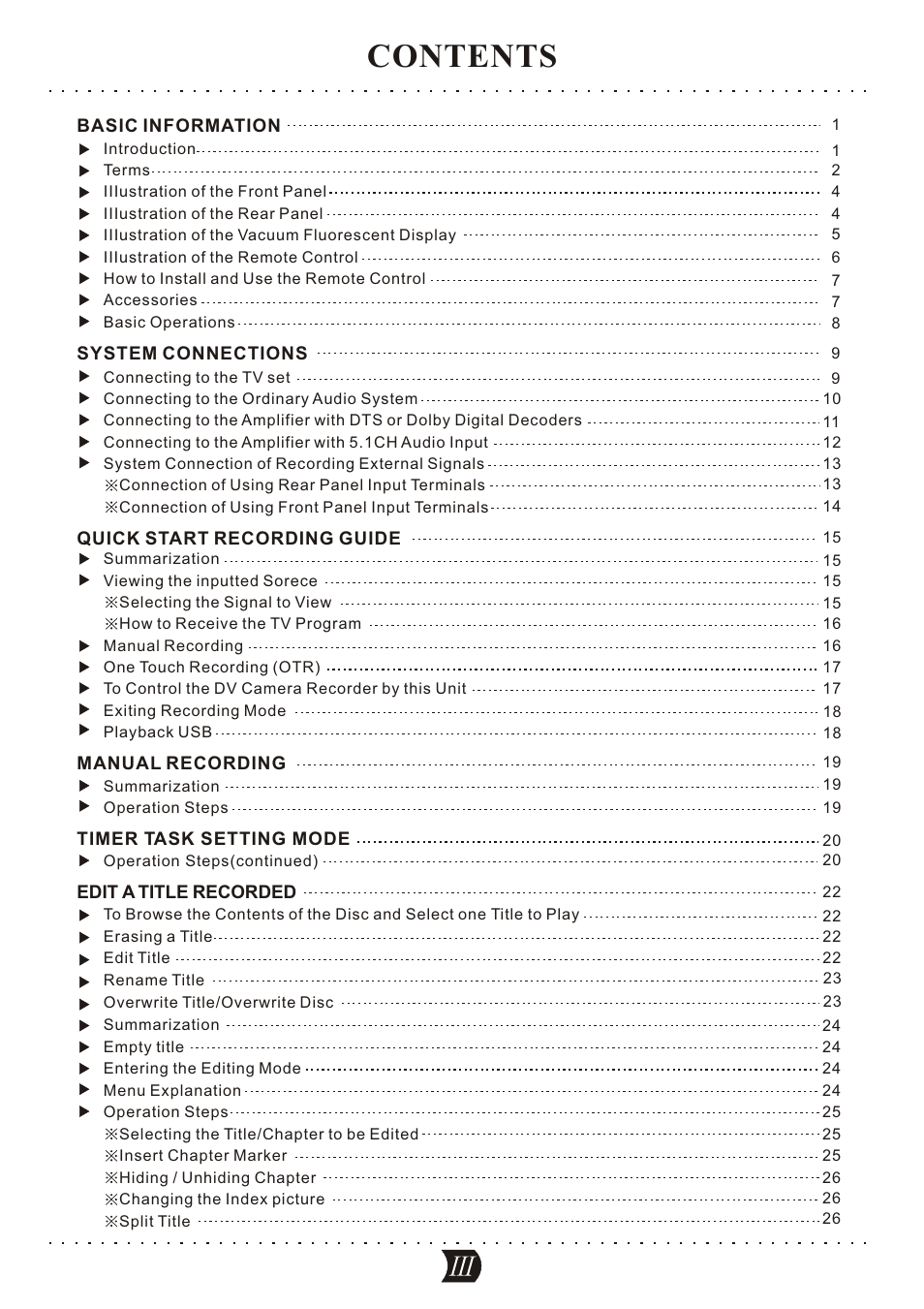 SONIQ DVR150 User Manual | Page 4 / 54