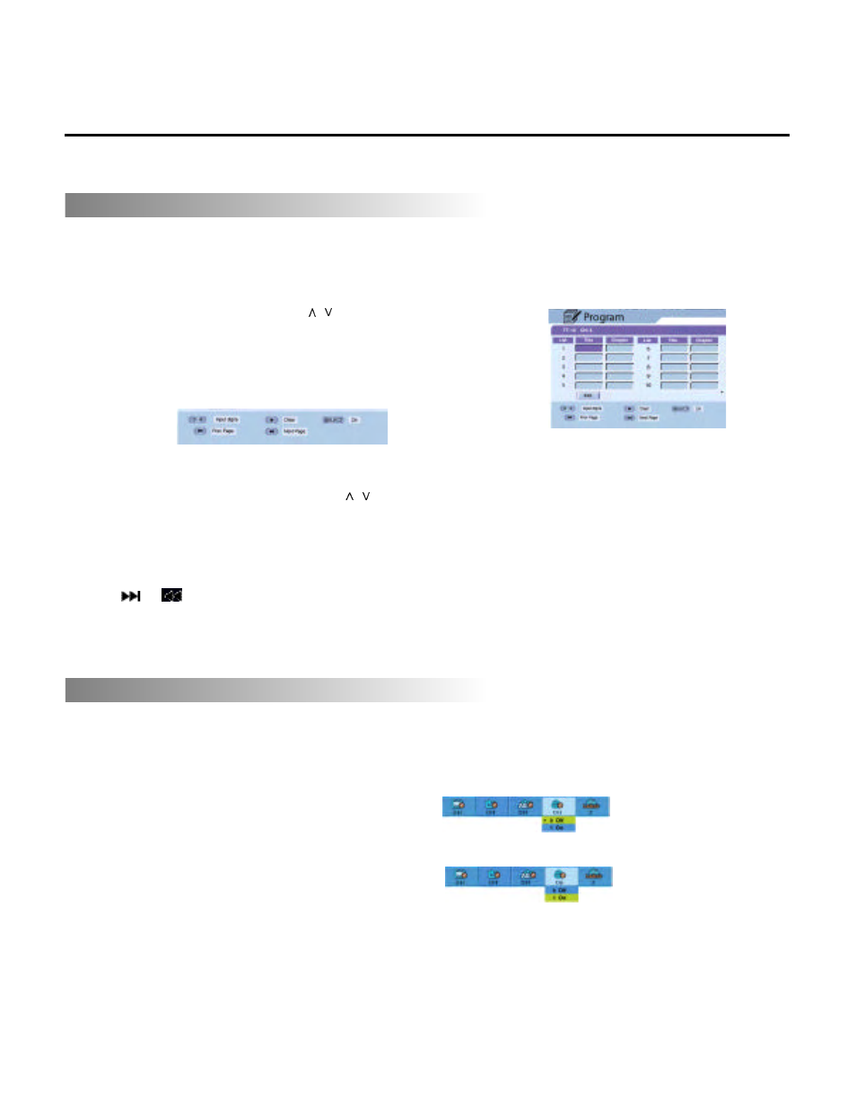 Program and shuffle playback | SONIQ DVR200 User Manual | Page 16 / 33