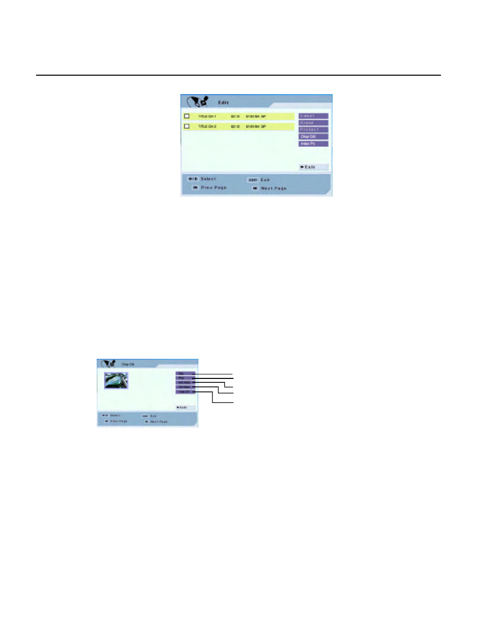 Editing a title recorded | SONIQ DVR200 User Manual | Page 25 / 33