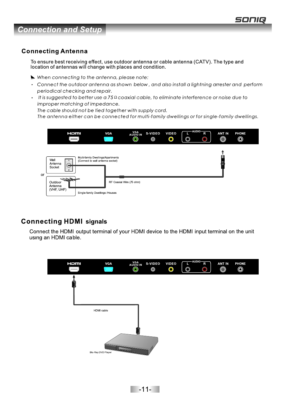 页面 13 | SONIQ E16Z11B User Manual | Page 13 / 37