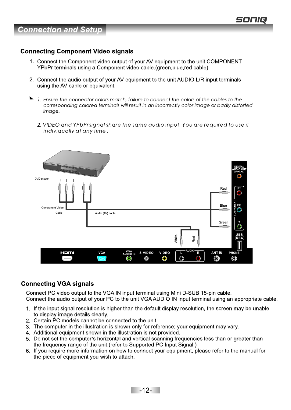 页面 14 | SONIQ E16Z11B User Manual | Page 14 / 37