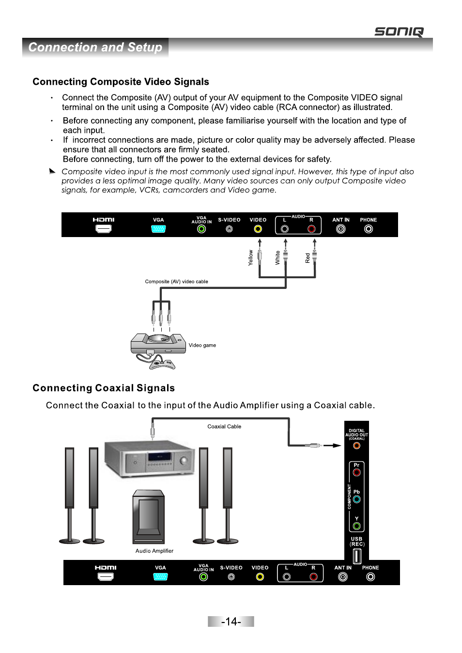 页面 16 | SONIQ E16Z11B User Manual | Page 16 / 37