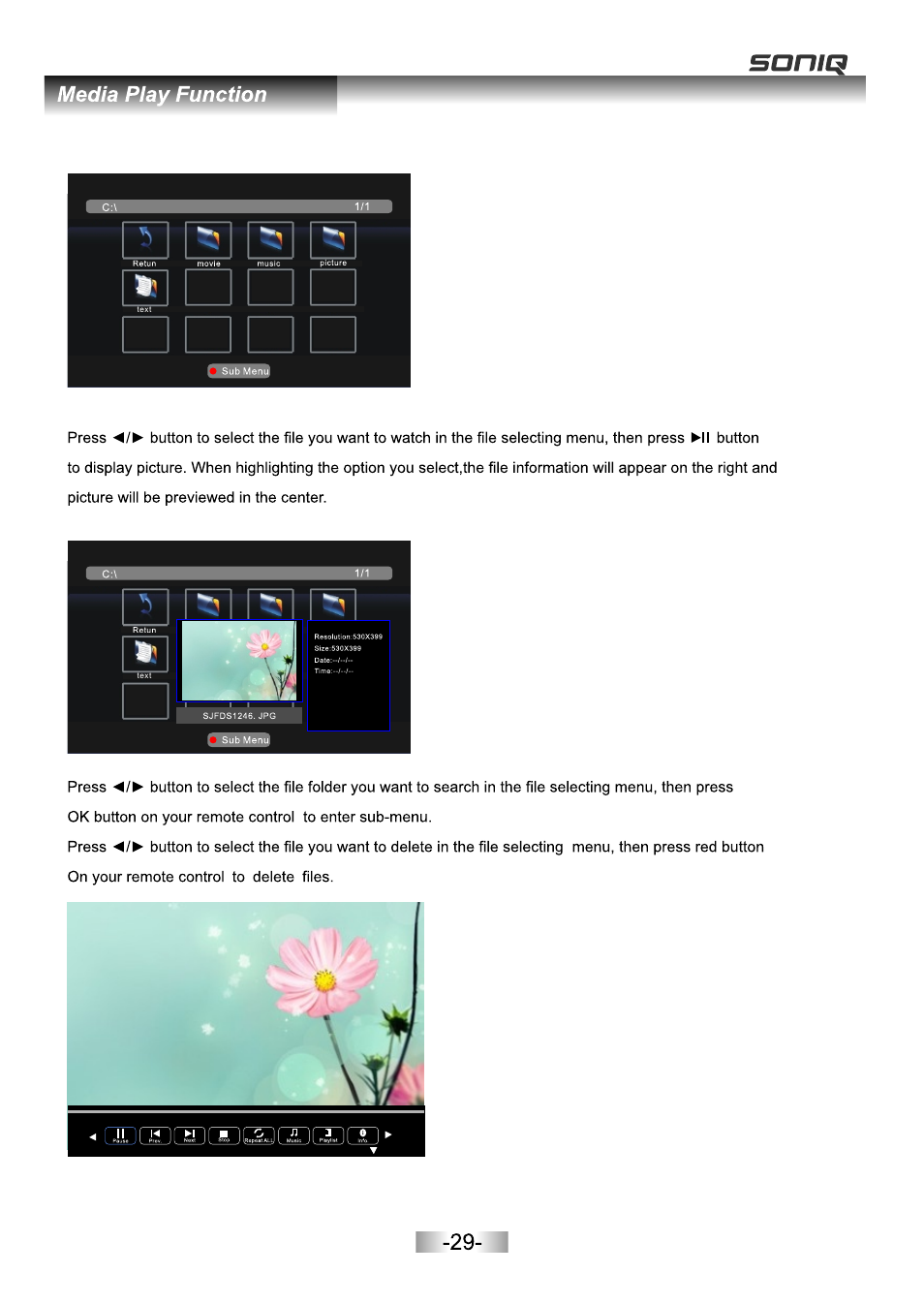 页面 31 | SONIQ E16Z11B User Manual | Page 31 / 37