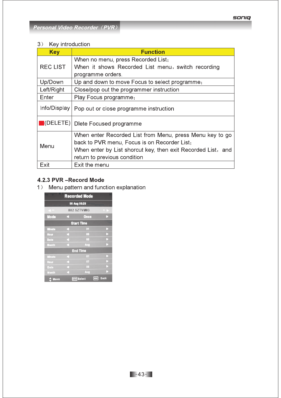 页 43 | SONIQ E19Z10A User Manual | Page 43 / 58