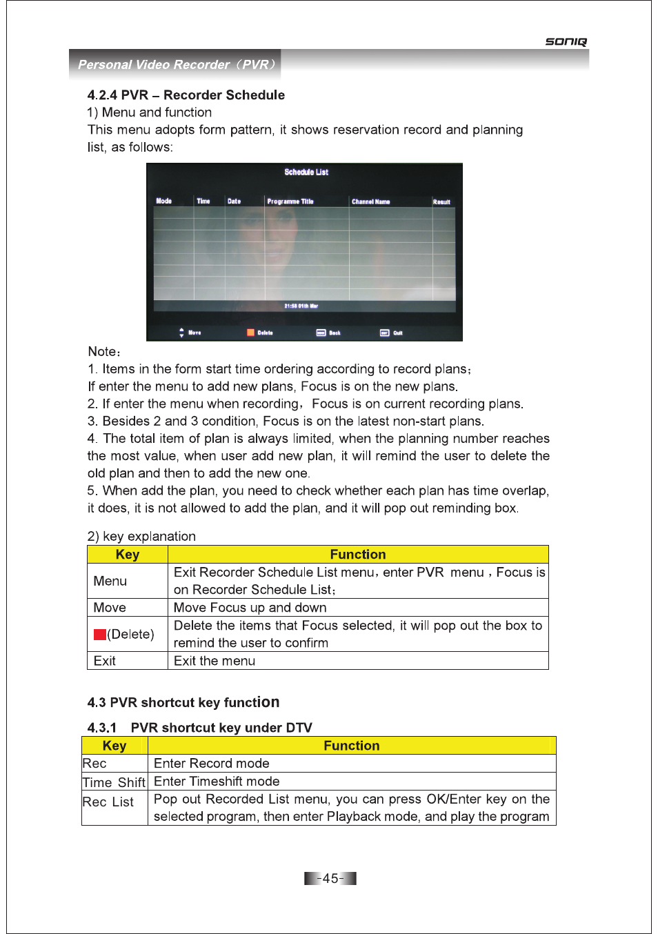 页 45 | SONIQ E19Z10A User Manual | Page 45 / 58