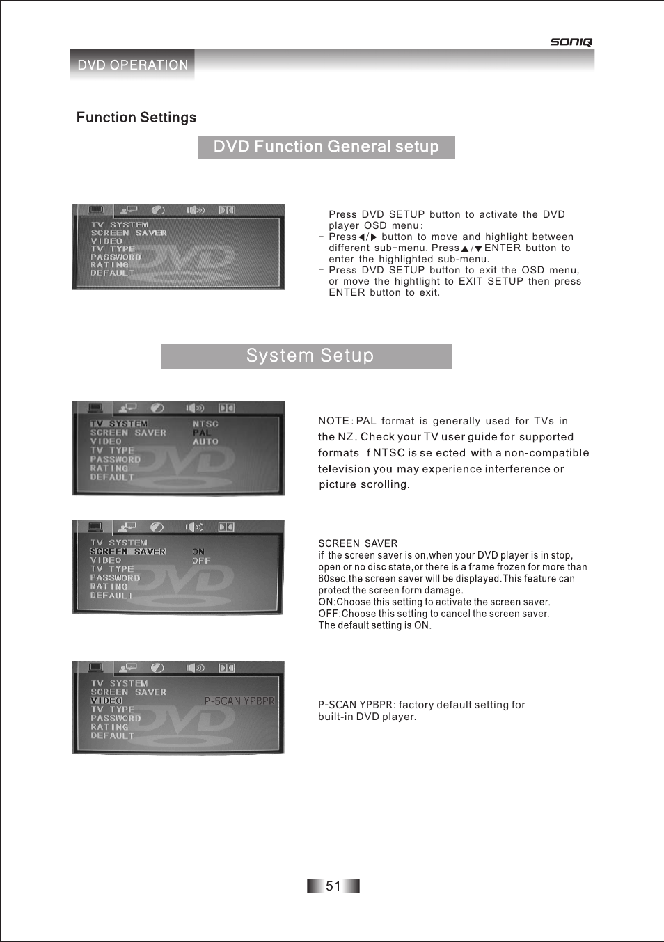 页 51 | SONIQ E19Z10A User Manual | Page 51 / 58