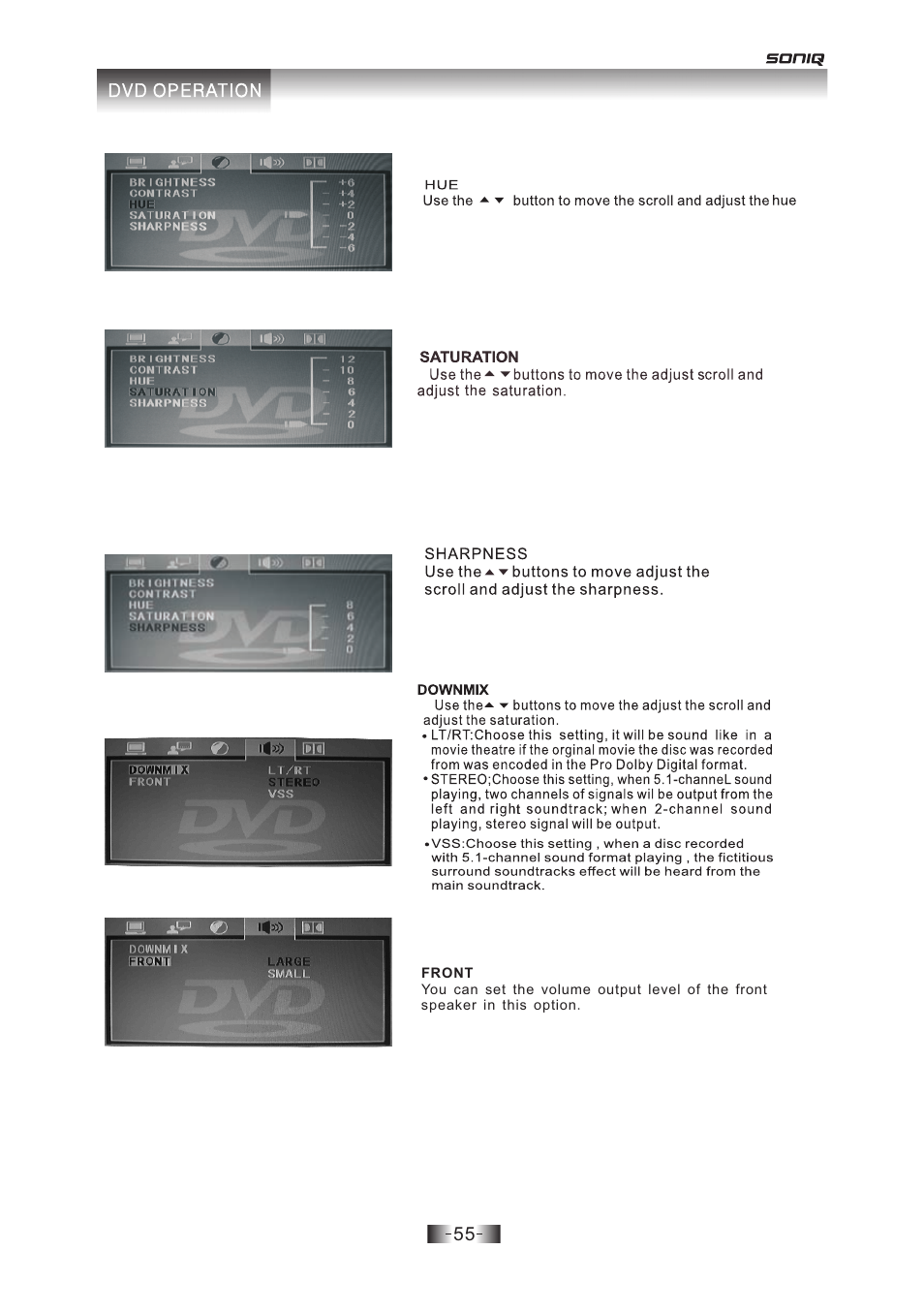 页 55 | SONIQ E19Z10A User Manual | Page 55 / 58