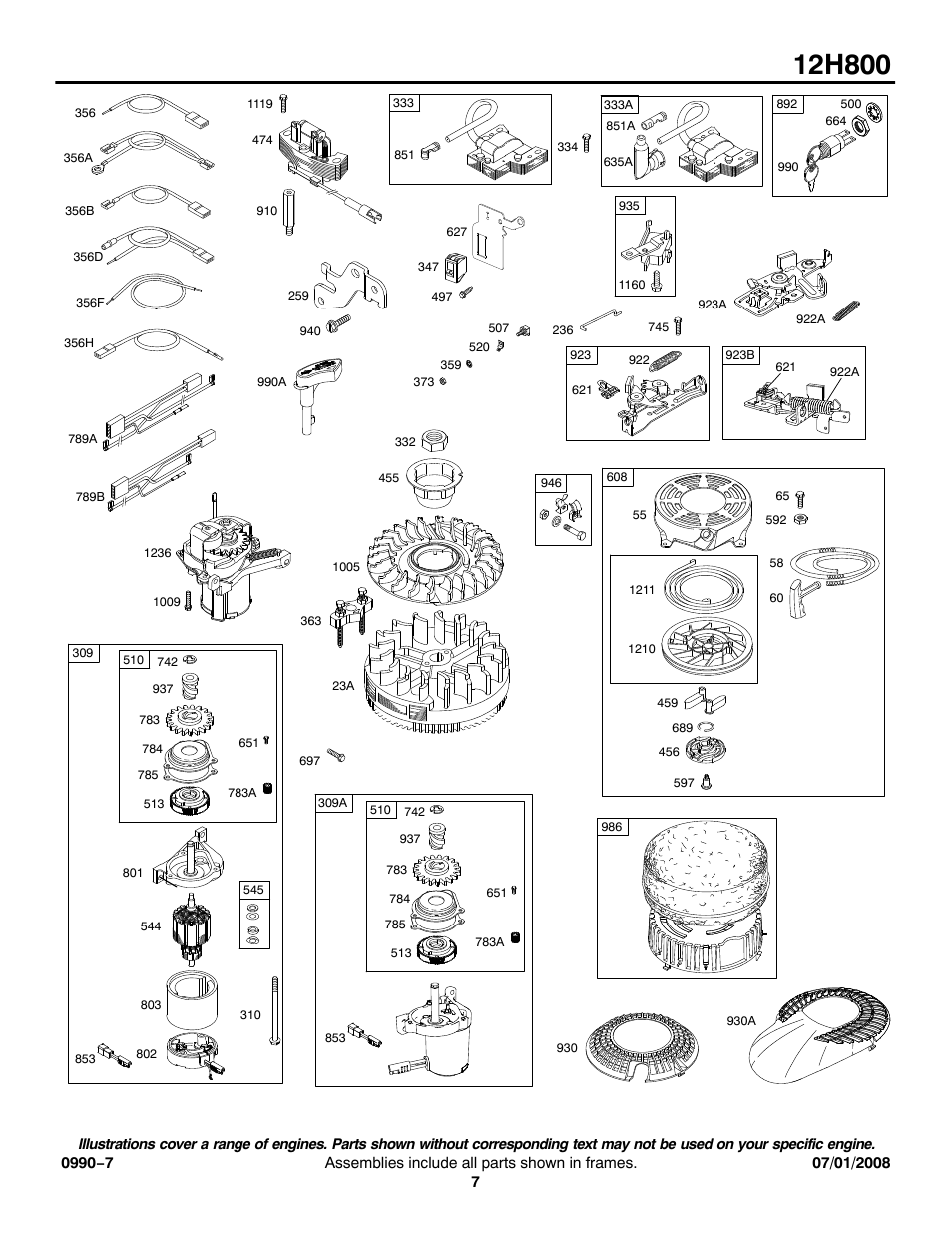 Briggs & Stratton 12H800 User Manual | Page 7 / 19